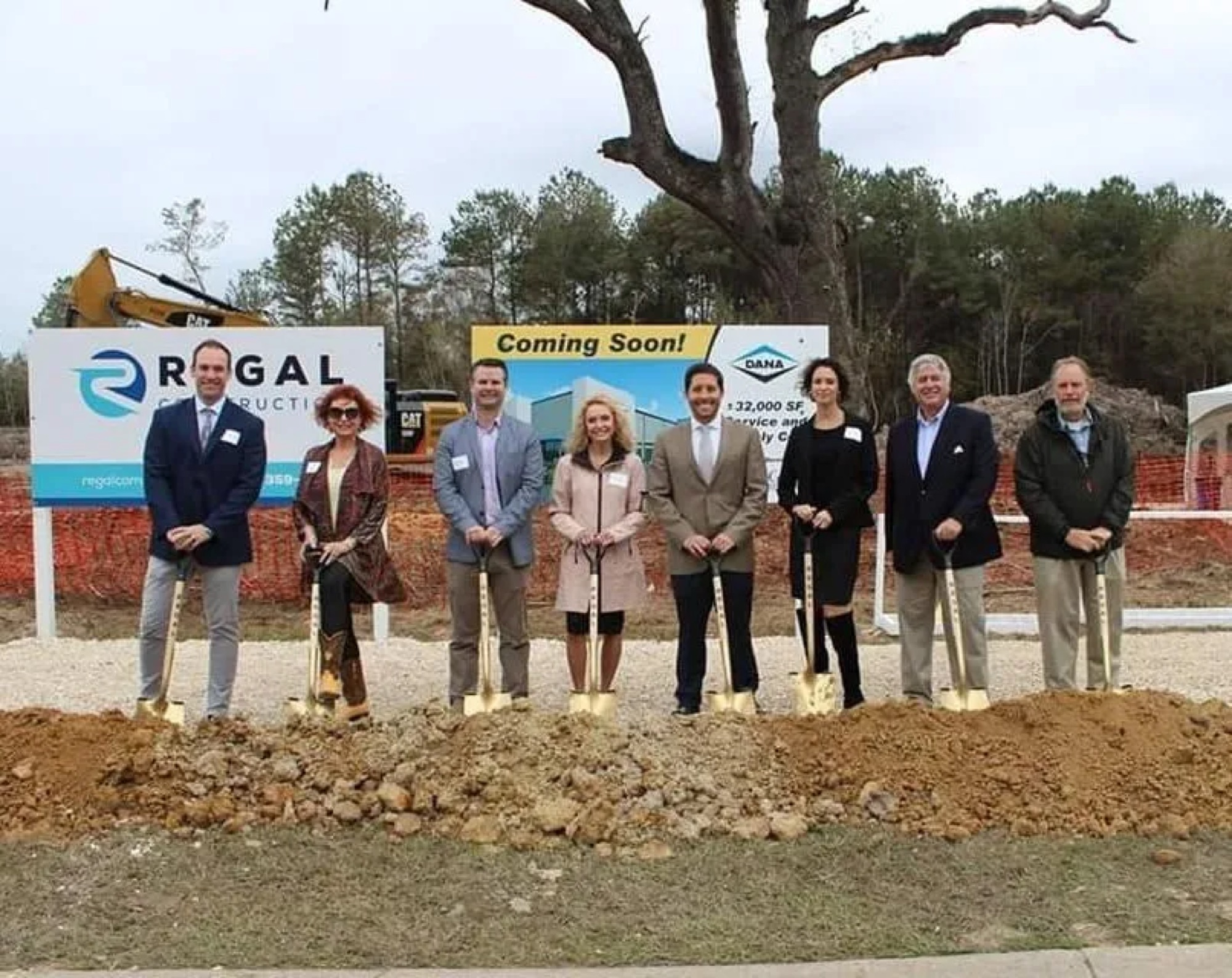 Groundbreaking ceremony for an industrial deal led by Cook Advisory Team