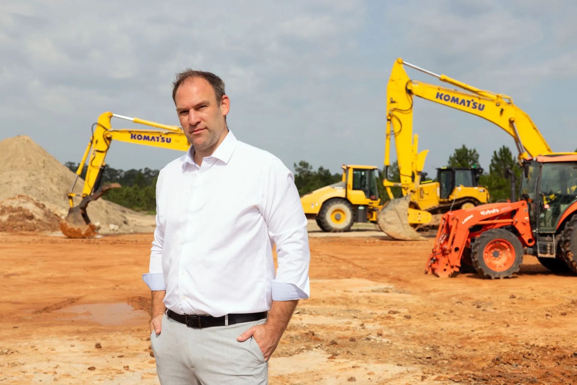 Bradley Cook on a development site